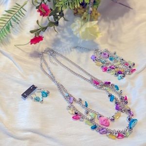 Necklace, Earrings & Bracelet Set